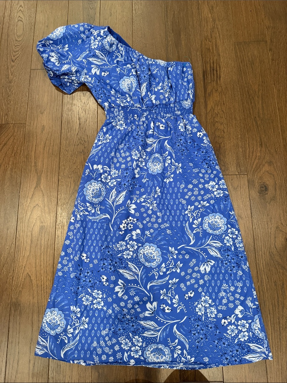 Sugarlips Amaya Mixed Print Bridgette One Shoulder Midi Dress Size XS - C11-725